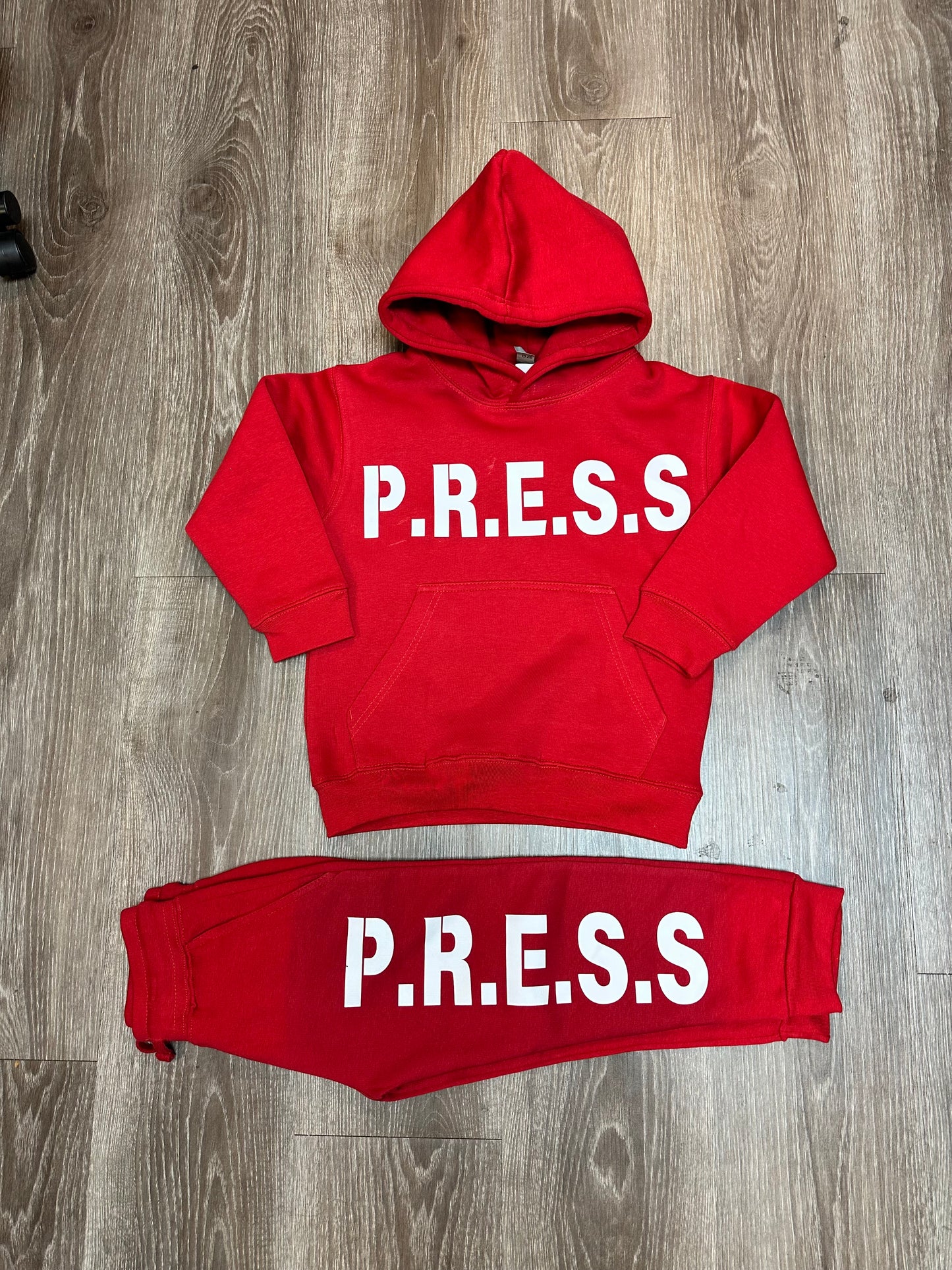 PRESS By Pastor Chris Massey Sweatsuit Unisex Kids and Adults