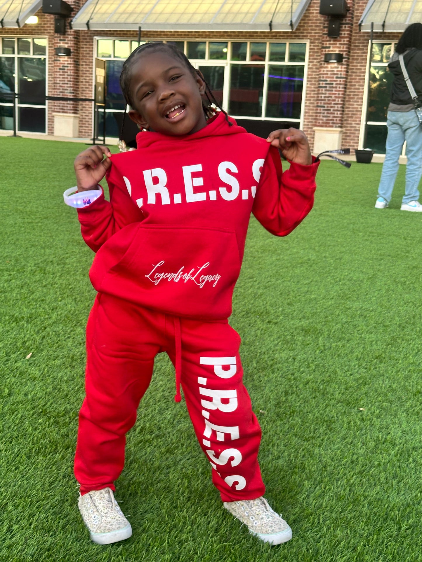 PRESS By Pastor Chris Massey Sweatsuit Unisex Kids and Adults